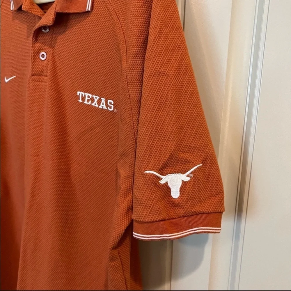 ⛱️Nike - Burnt Orange Texas Longhorns Polo Shirt - L